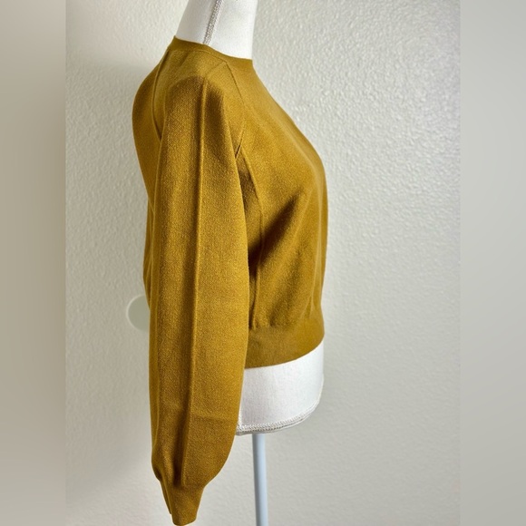 Zara Cropped Seam Detail Sweatshirt Size Small - Picture 6 of 11